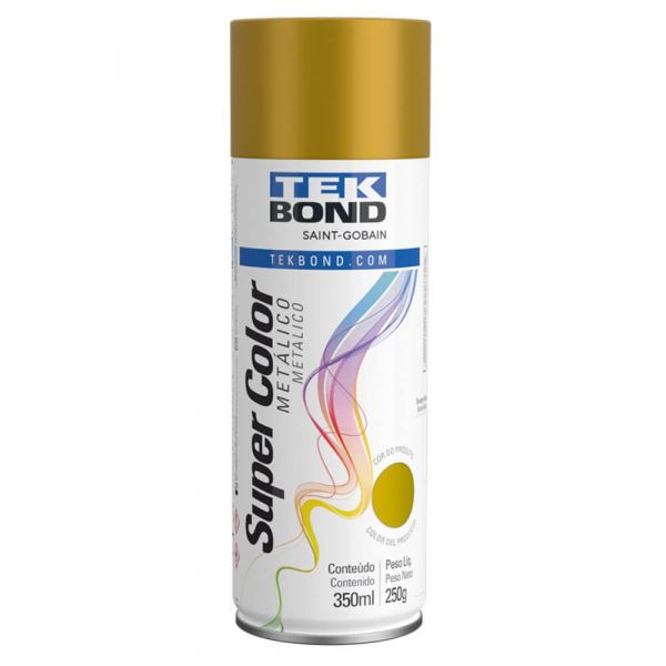 Tinta Spray Dourado Metálico 350ml TekBond