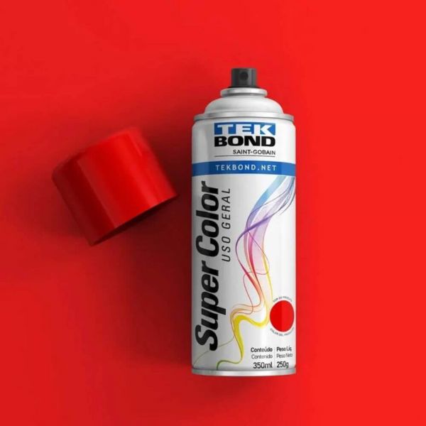 Tinta Spray  Vermelho 350ml Tek Bond
