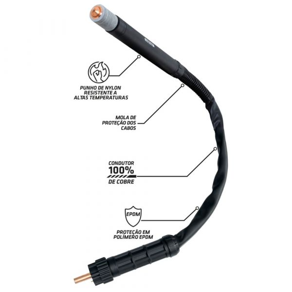 Tocha Plasma 6 Metros LT100A PLLT100-6M-CNC Tork