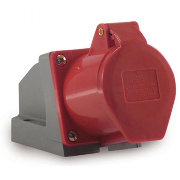 Tomada Industrial Sobrepor Vermelha 3P+T 380 16A Soprano