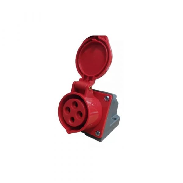 Tomada Industrial Sobrepor Vermelha 3P+T 380 16A Soprano