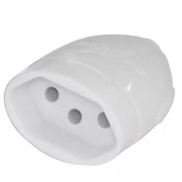 Tomada Pino Elétrico Fêmea 3 Pino 20A Daneva