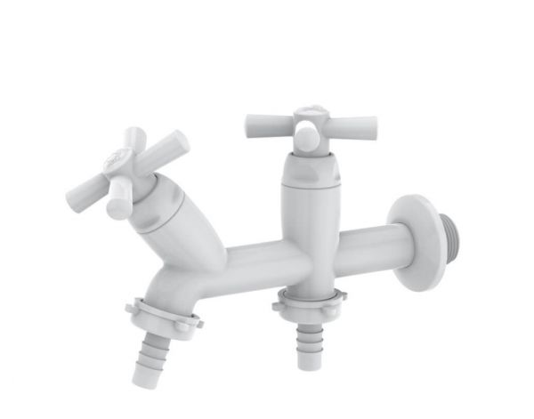 Torneira para Tanque e Maquina Cross Branca 1/2e 3/4Tigre