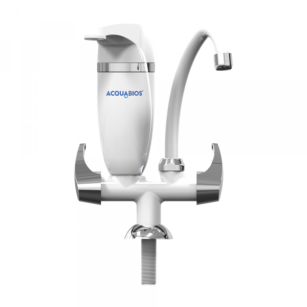 Torneira Branca Cromada Acquabios