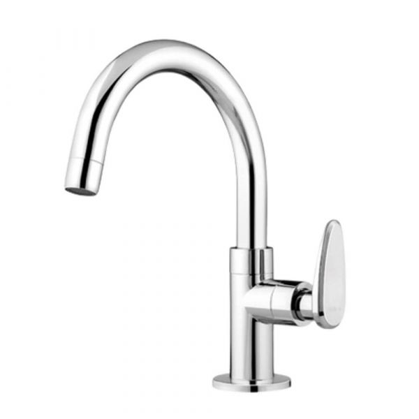 Torneira de Mesa Cromada Bica Alta para Banheiro Allure Viqua