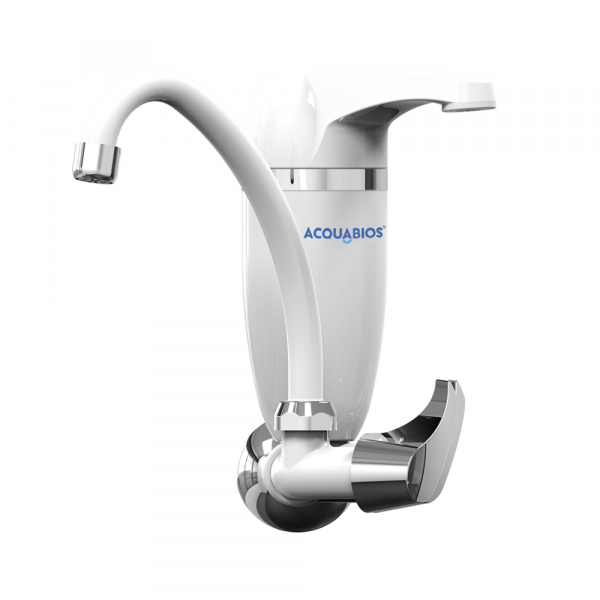 Torneira de Parede Acqua Premium Branca Cromada com Filtro Acquabios