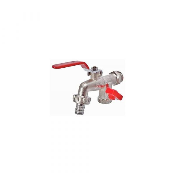 Torneira Esfera Dupla Tanque-Máquina 1/2