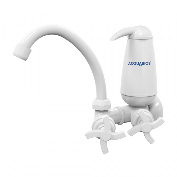 Torneira Filtro Bica Móvel Branca Quadriseta Acquabios