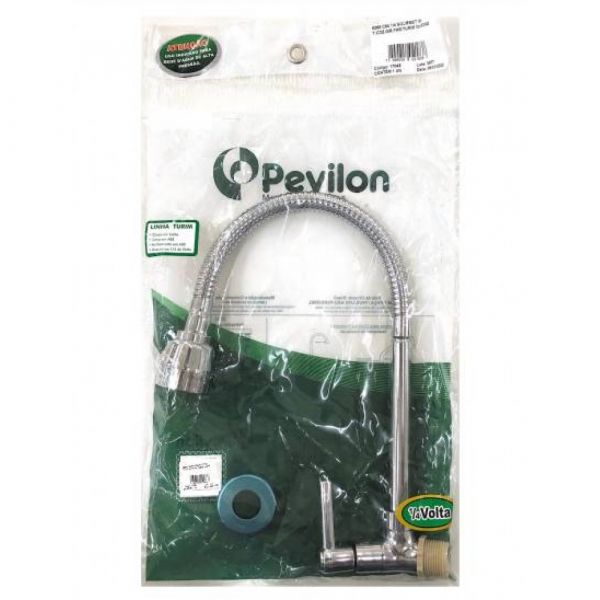 Torneira Gourmet Cozinha Para Parede Turim Pevilon 17045