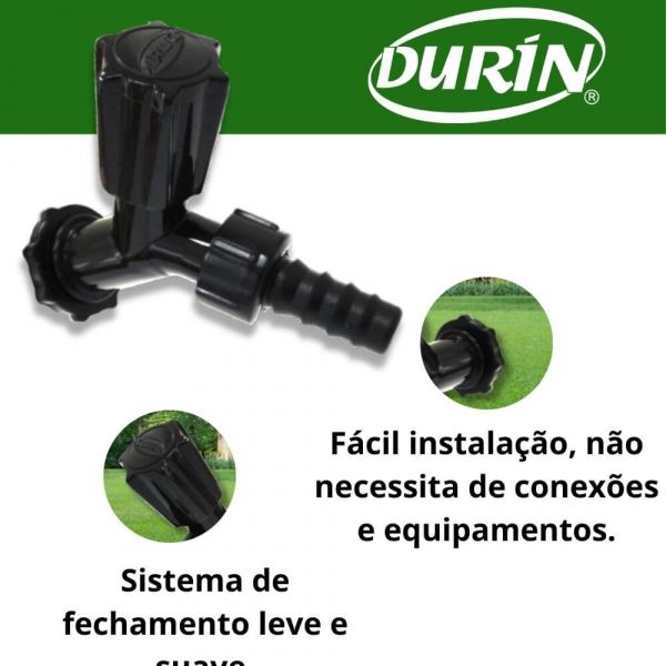 Torneira para Jardim Preta 1/2