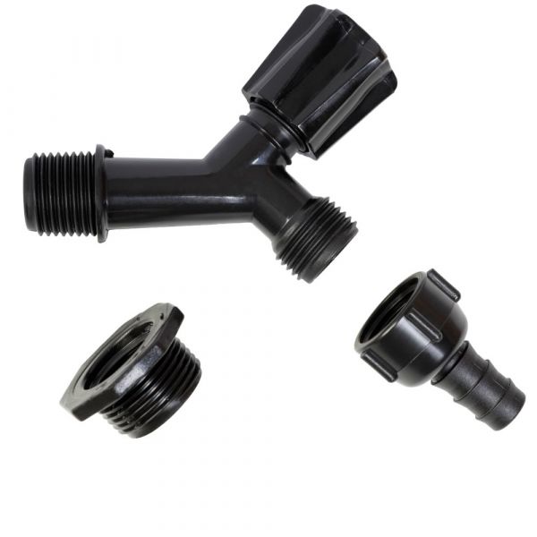 Torneira para Jardim Preta Slim 1/2 Pol. x 3/4 Pol. Krona