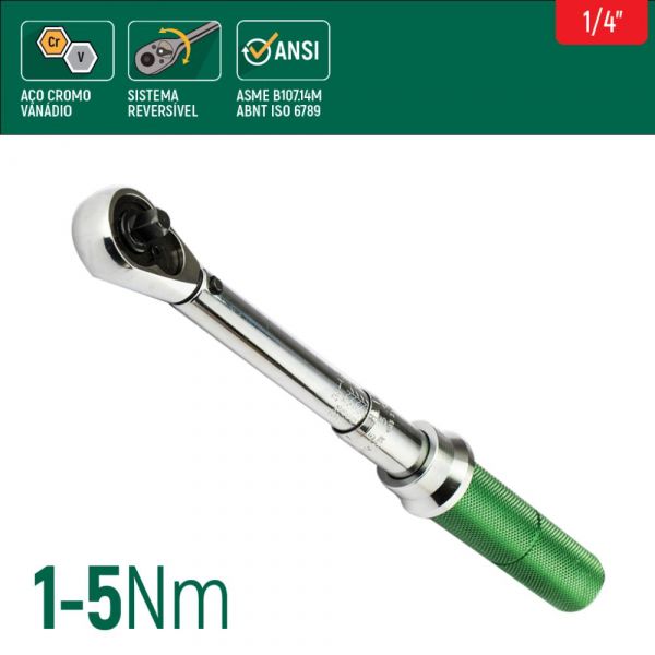 Torquímetro de Estalo 1/4