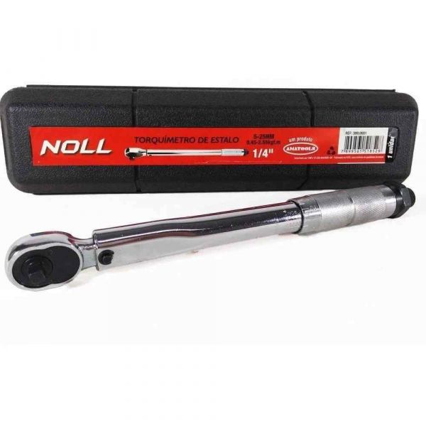 Torquímetro de Estalo 1/4” 5-25nm Noll Amatools