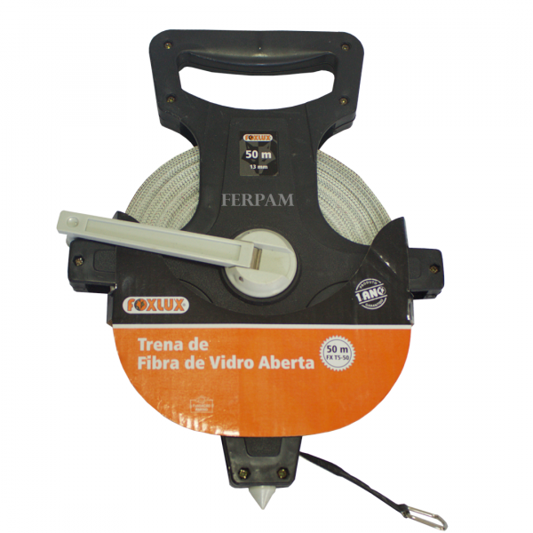 Trena De Fibra De Vidro Aberta 50mt Famastil Foxlux