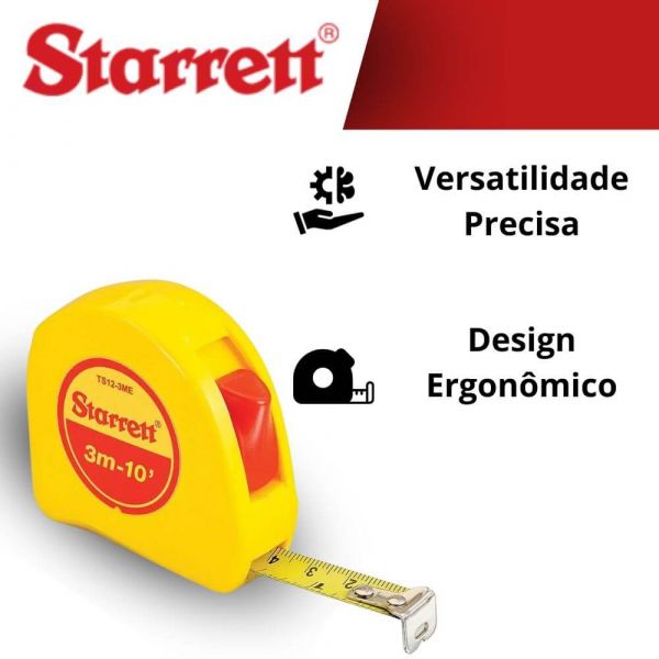 Trena de Bolso da Série KTS de 3m 10” Starrett  