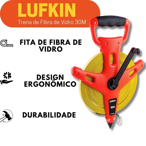 Trena de Fibra de Vidro 30M Lufkin
