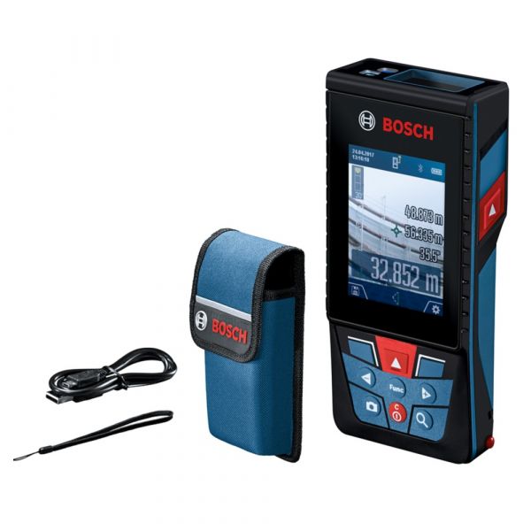 Trena Laser Bosch GLM 120 C alcance 120m com Bluetooth