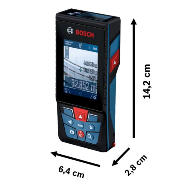 Trena Laser Bosch GLM 120 C alcance 120m com Bluetooth