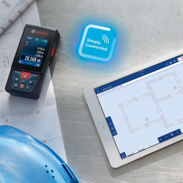 Trena Laser Bosch GLM 120 C alcance 120m com Bluetooth