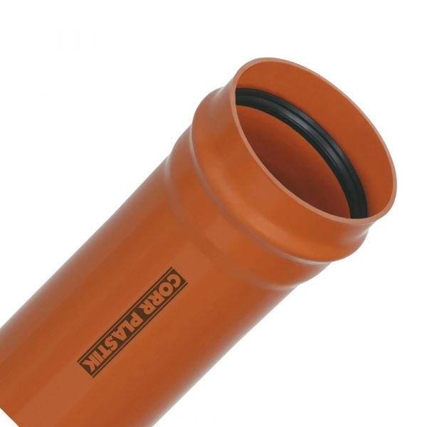 6 Metros de Tubo Coletor Ocre JEI DN300 Corr Plastik