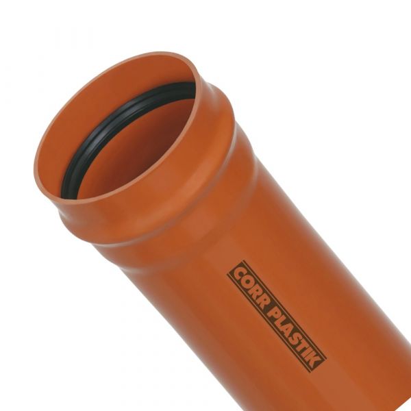 6 Metros de Tubo Coletor Ocre JEI DN300 Corr Plastik