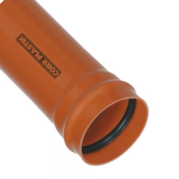 6 Metros de Tubo Coletor Ocre JEI DN300 Corr Plastik