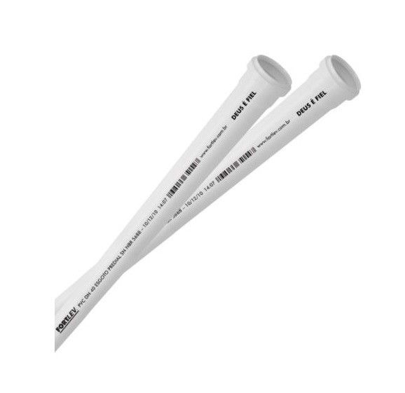 Tubo para Esgoto Serie Normal 6 Metros DN-75 Fortlev