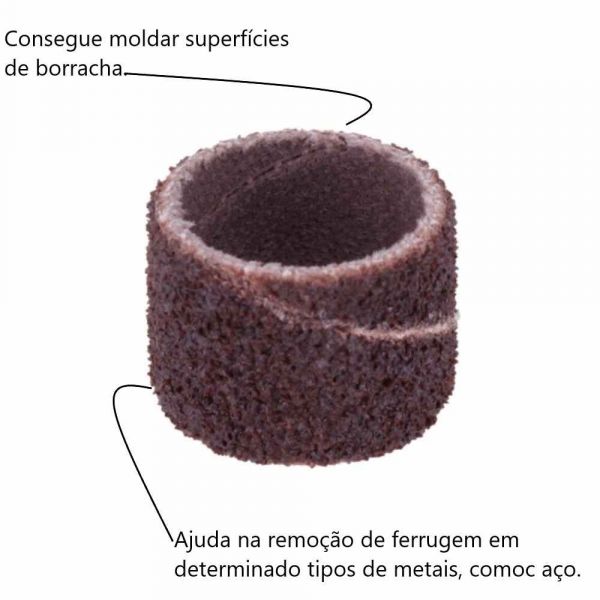 Conjunto Tubo de Lixa Gr60 Tr408 Dremel 2615000408