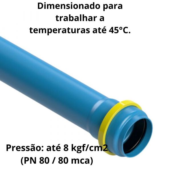 Tubo Dn100 Pn80 Em Pvc Para Irrigação Asperbras 