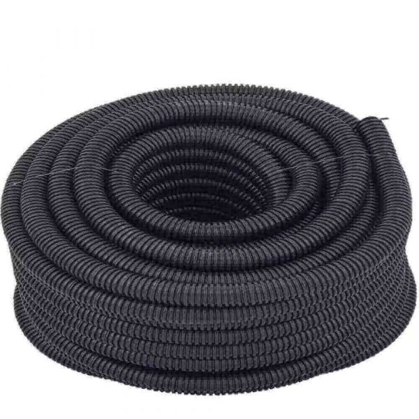 1 Metro de Tubo Duto Corrugado Preto Eletroduto 1.1/2” Himaflex
