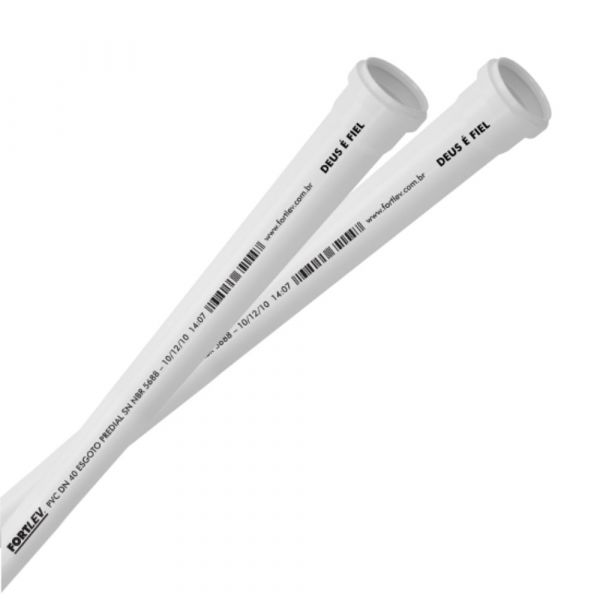Tubo para Esgoto Serie Normal 6 Metros DN-100 Fortlev