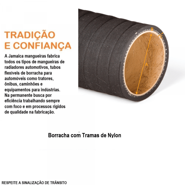 Tubo Reto 1.1/2x2000 1 Lona/ Parede 5mm Jamaica 