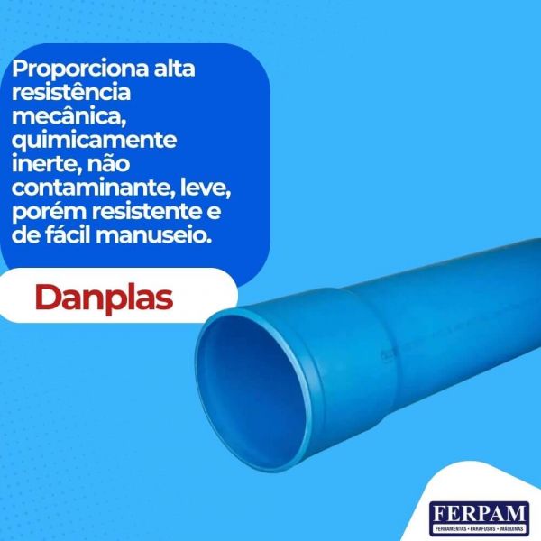 Tubo Revestimento 110mm 4MT Com Bolsa Danplas