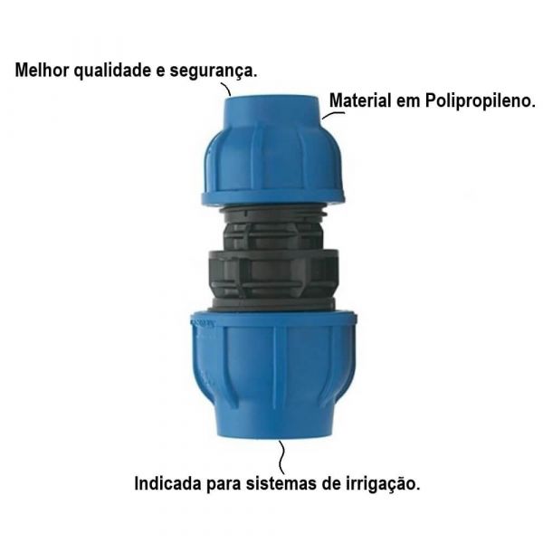 União Compressão Red 50 x 32mm Irritec