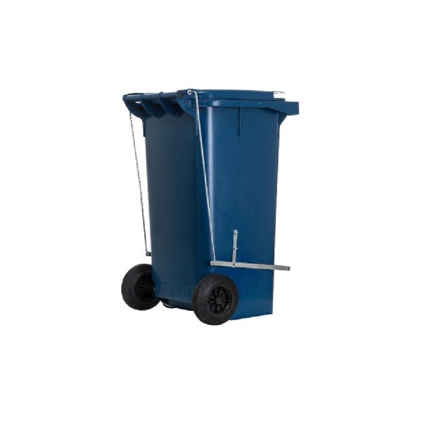 Lixeira 240 Litros Azul com Pedal Lar Plásticos