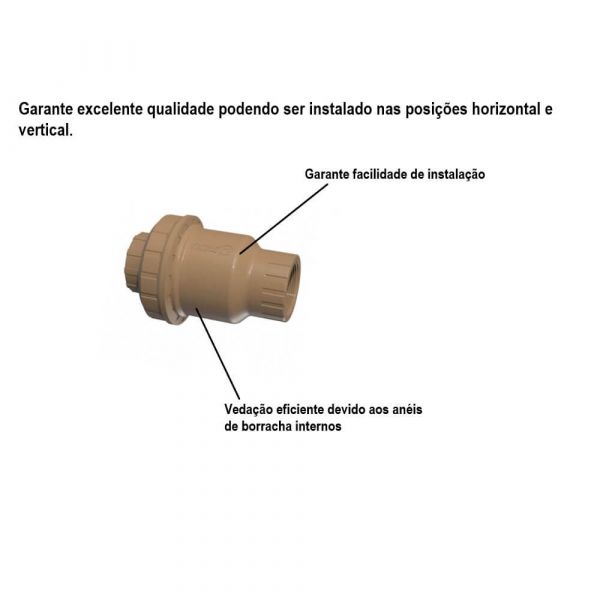 Válvula De Retenção Roscavel 2” Tigre