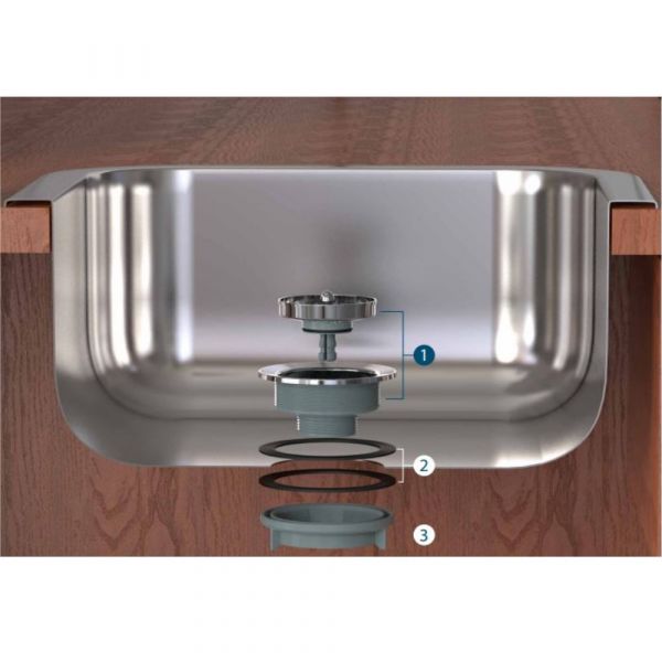 Válvula para Pia Americana 3.1/2” x 1.1/2” Blukit