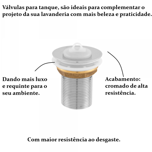 Válvula Soft Zamac para Tanque Pevilon 