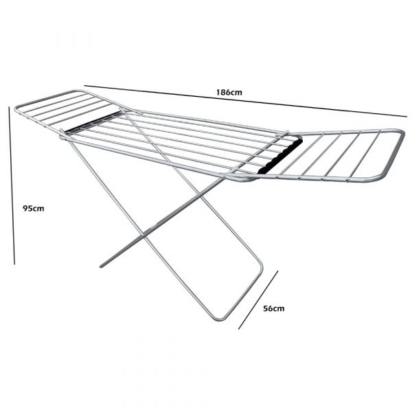Varal de Chão com Abas em Alumínio 1,86m x 0,56m Botafogo