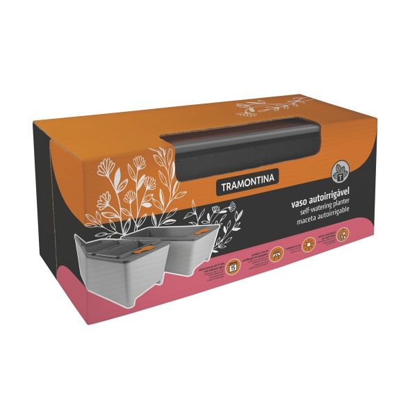 Vaso Autoirrigável em Polipropileno Café 6 L- Tramontina