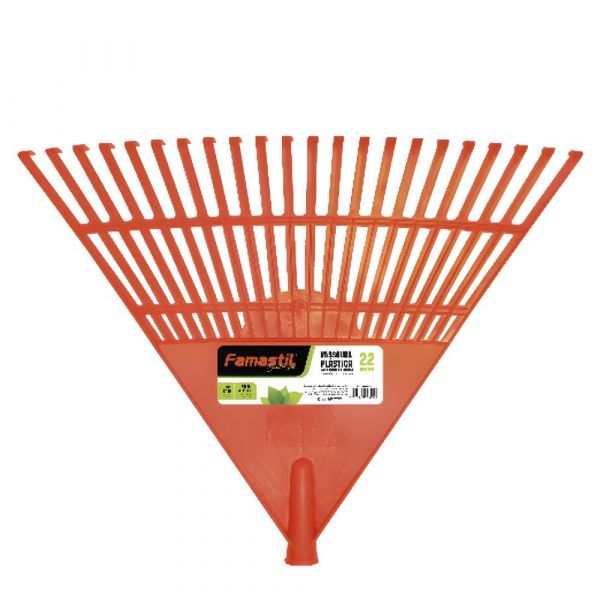 Vassoura Plástica Vermelha Com Cabo Famastil Foxlux