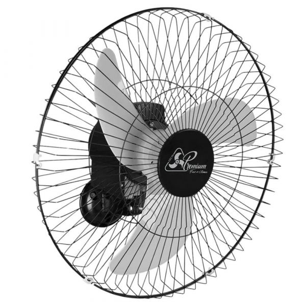 Ventilador de Parede Oscilante Premium Preto 60 cm Venti-Delta