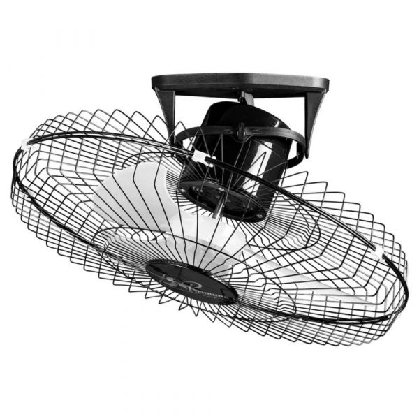 Ventilador de Teto 60cm Premium 360 Preto Bivolt Venti Delta