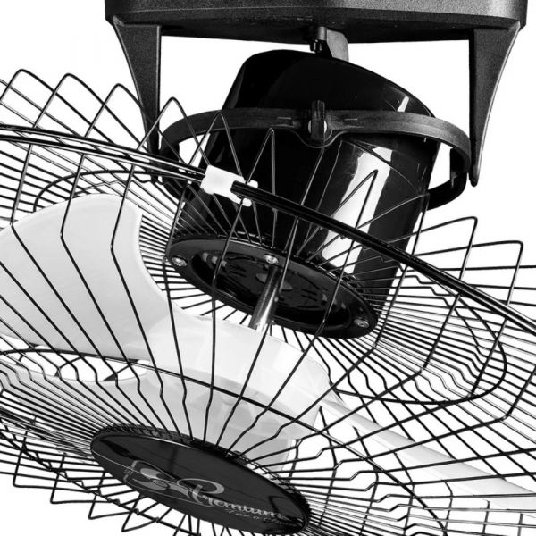 Ventilador de Teto 60cm Premium 360 Preto Bivolt Venti Delta