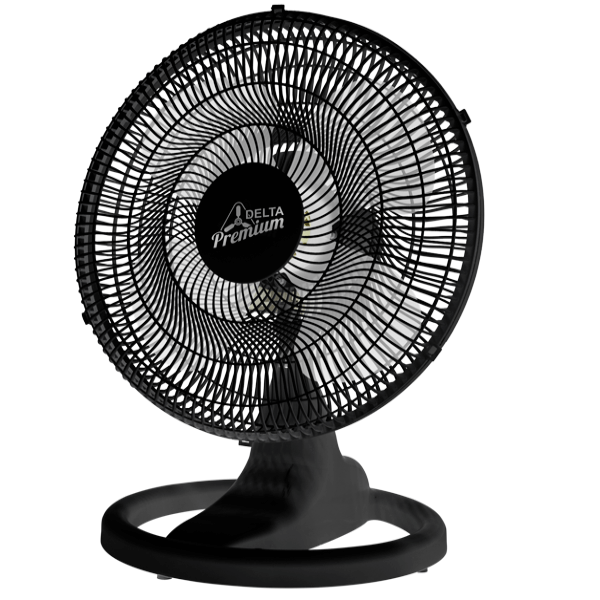 Ventilador Mesa Oscilante Preto 50 cm Venti-Delta