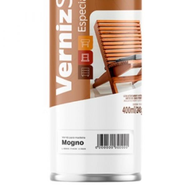 Verniz Spray para Madeiras Mogno 400ml Mundial Prime