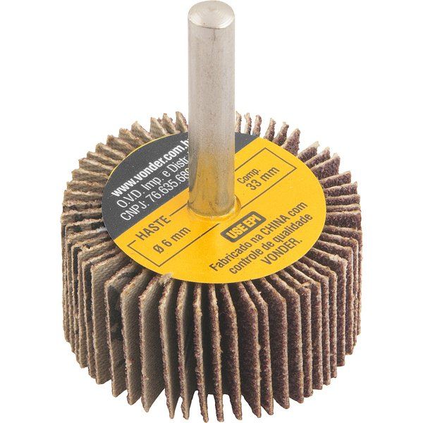 Roda De Lixa  40 X 20mm com Haste G.80- Vonder